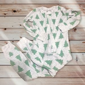 Hanna Andersson Christmas Tree One Piece Pajama-3t